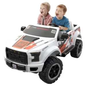 Power Wheels Ford F150 Raptor Ride-On Vehicle, White