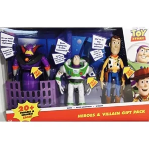 Disney Pixar Toy Story Heroes & Villain Gift Pack, Talking Zurg, Buzz Lightyear & Woody