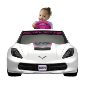 Power Wheels Corvette 6V Battery-Powered Ride-On, Pink