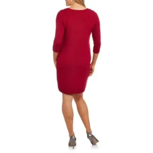 Women's Solid and Marled Sweater Dress