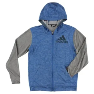 Adidas Mens Team Issue Lightweight Fleecec Jacket Light Blue