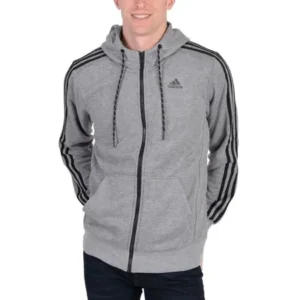 Adidas Mens Sport Essentials Hoodie Dark Grey