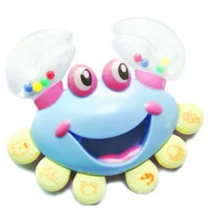 THZY Plastic Crab Toy Jingle Baby Kid Musical Educational Shaking Rattle Handbell Hot