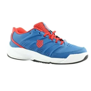 K- Swiss Varsity Low 83185-480-M Blue/Red Tennis Womens Athletic Shoes Size 5.5 New