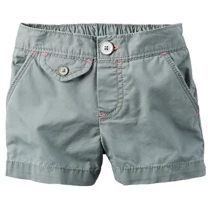 Big Girls' Olive Twill Shorts (8-Kids)