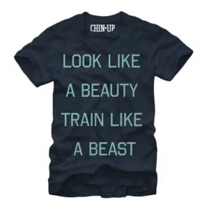 Women's CHIN UP Beast Boyfriend Tee Navy