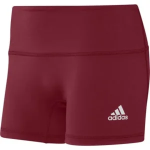 Adidas Women's Climalite Techfit Spandex Shorts - 4" Inseam - Burgundy - XS