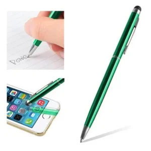 Insten 2in1 Stylus Pen for Touch Screen Universal Dark Green Capacitive with Ball Pen For Tablet CellPhone iPhone XS Max XS 7 8 6s 6 Plus iPad Air Pro Mini Samsung Galaxy S7 S8 S9 S10 S10e Plus Edge