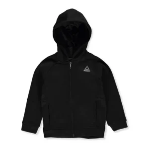 Reebok Little Boys' Fleece Hoodie (Sizes 4 - 7) - black, 5