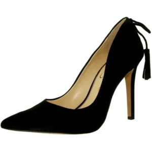 Jessica Simpson Women's Centella Suede Black Ankle-High Pump - 6M