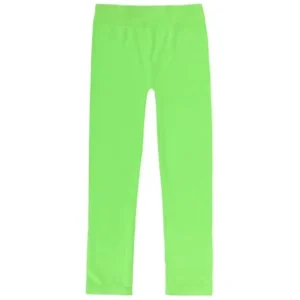 Children Stylish Skinny Legging Stretch Seamless, Green SM