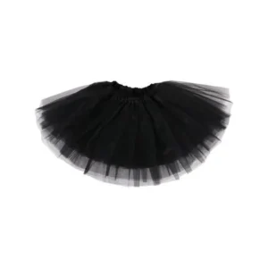 Girl Cute Tulle Dance Tutu Skirt for Dress Up & Fairy Costumes, Black