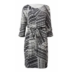 Jessica Simpson Women's Belted Printed Shift Dress