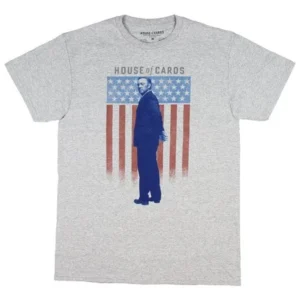 Netflix House Of Cards Poster Logo Men's Big And Tall T-Shirt