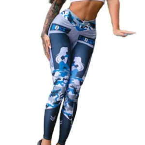 Womens Camo Gym Workout Sports Leggings Running Fitness Athletic Apparel Pants