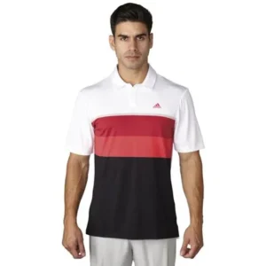 ADIDAS CLIMACOOL ENGINEERED STRIPE POLO MENS GOLF SHIRT -NEW- PICK SIZE & COLOR