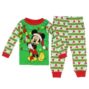 Infant & Toddler Boys Mickey Mouse Christmas Holiday Pajama Set