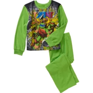 Teenage Mutant Ninja Turtles Boys' Licensed Poly 2 Pc Pajama Sleepwear Set