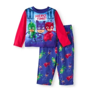 Toddler Boys' Long Sleeve Top With Pants 2-Piece Pajama Set