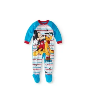 Toddler Boys' Micro Fleece Footed Pajama