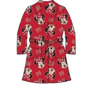 Disney Minnie Mouse Baby Girls Toddler Bathrobe Robe Pajamas (4t)