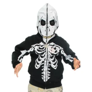 Fashion Kids Boys Skull Jacket Long Sleeve Costume Hoodie Coats Outwear