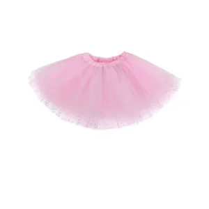 Girls Tutu Skirt Ballet Dress Up Tulle Skirt Party Costume Dress Light Pink