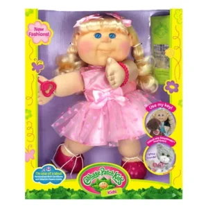 Cabbage Patch Kids 14" Blonde Kid Pink Heart Dress Fashion