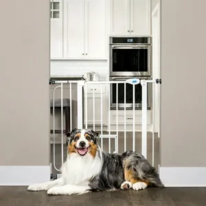 Carlson Extra Wide Walk Through Dog Gate with Door, Pressure Mount Kit & Wall Mount Kit