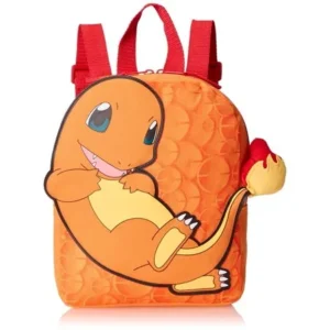 Boys' 10 Inch Mini Charmander Backpack with Extension Tail, Orange, One Size, 100% Other Fibers By FAB Starpoint