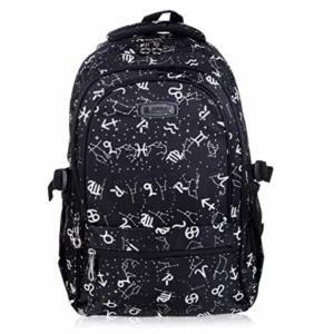 Vbiger School Backpack for Girls Boys for Middle School Cute Bookbag Outdoor Daypack - Black 2