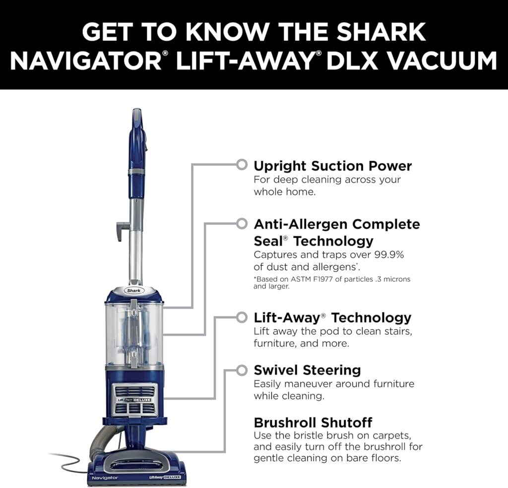 Shark NV360 Navigator Vacuum Features